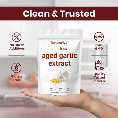 Aged Garlic Extract - 7500mg Odorless Softgels