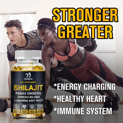 Shilajit 3500mg with L-Arginine & Beet Root, Supports Energy Production, Circulatory Health, Immune Function & Daily Performance